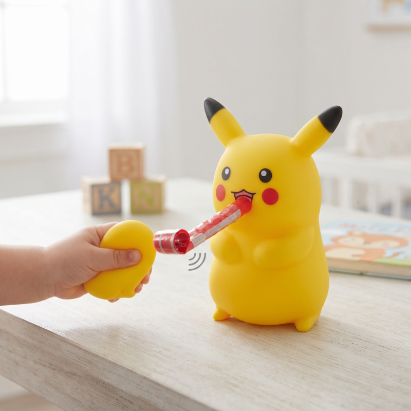 Düdüklü Pikaçu Tasarımlı Squishy - 12’li Paket - Sesli Oyuncak