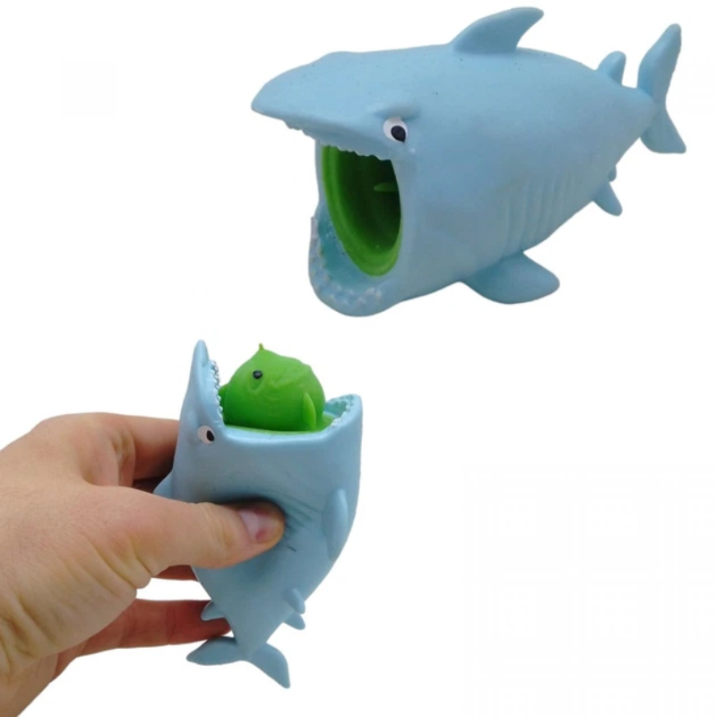 Sürpriz Karakterli Köpek Balığı Tasarımlı Squishy - 12’li Paket - Minik Balıklı