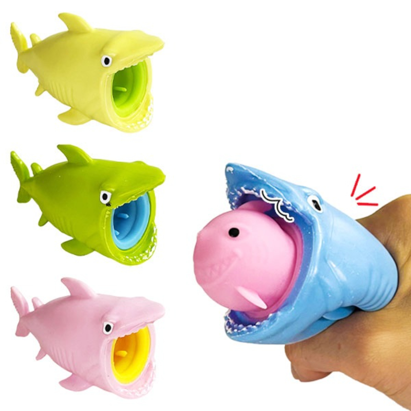 Sürpriz Karakterli Köpek Balığı Tasarımlı Squishy - 12’li Paket - Minik Balıklı