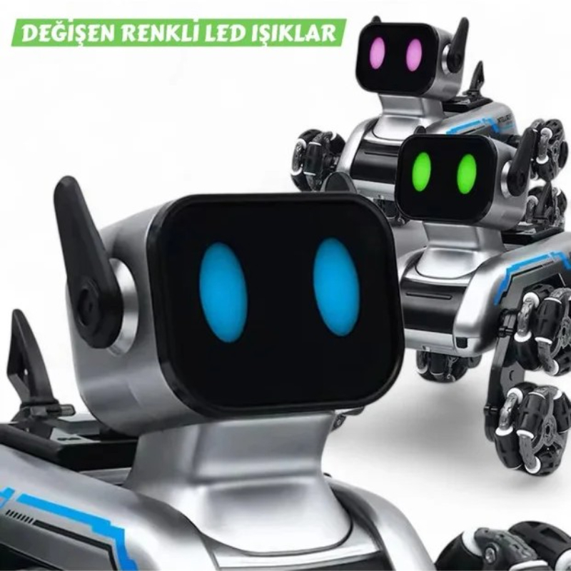 Akıllı Robot Köpek Oyuncak - Çok Yönlü Hareket Özelliği - Uzaktan Kumanda Kontrolü - El Hareketi Kontrolü