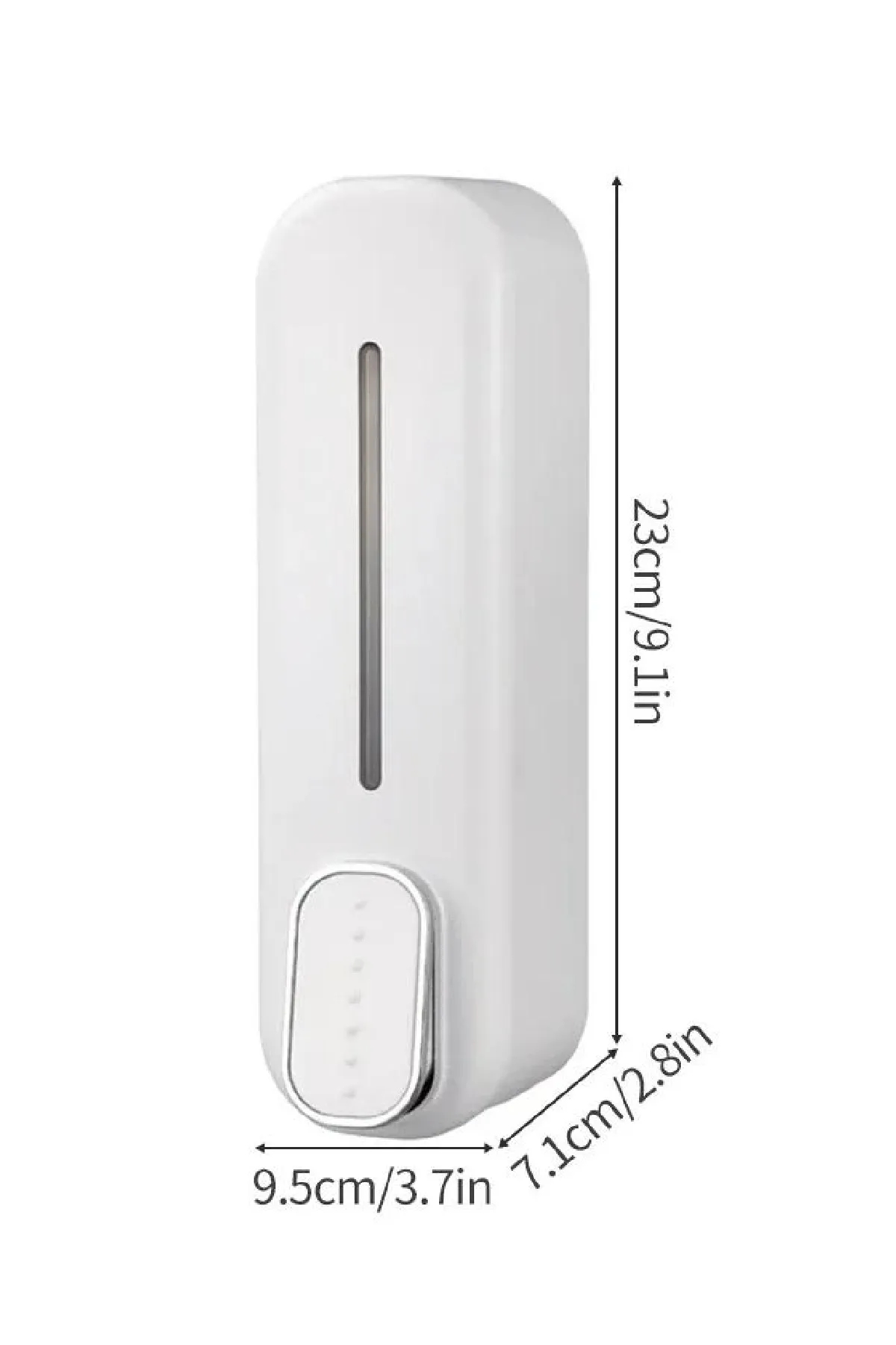 300 ml Duvara Monte Sıvı Sabunluk Dispenseri Basmalı Mutfak Banyo Sabunluk Beyaz