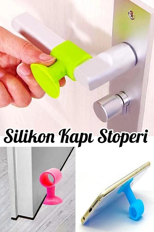 5 Adet Kapı Stoperi Silikon Kapı Takozu Kapı Koluna Takılan Kapı Durdurucu Door Stop