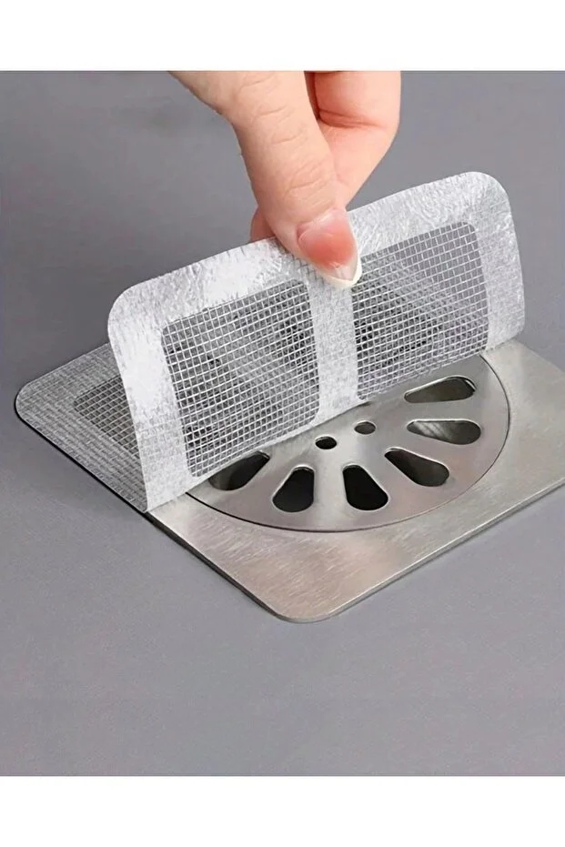 50 Adet Banyo Gider Süzgeci Kullan At Süzgeç Yapışkanlı Süzgeç