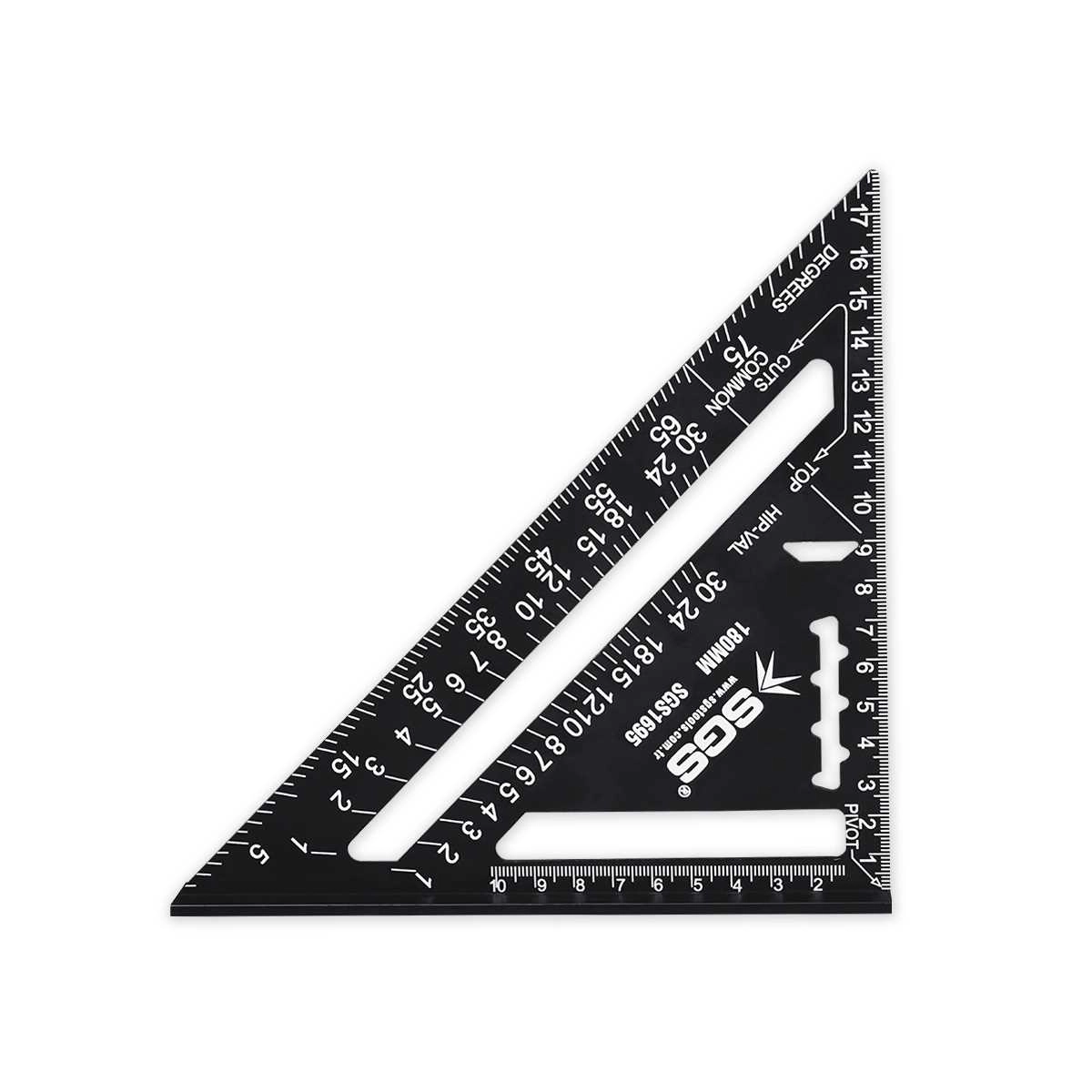 SGS 180mm Profesyonel Alüminyum Üçgen Gönye SGS1695