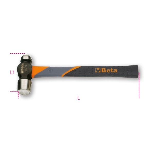 Fiber Saplı Bombe Başlı Çekiç 1377T 680