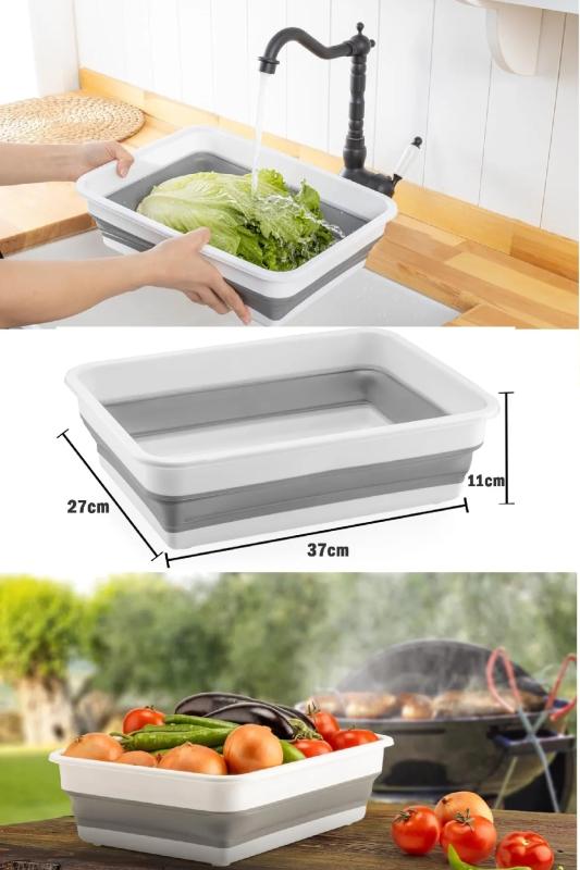 8 Litre Katlanır Badya Katlanabilir Akordion Leğen