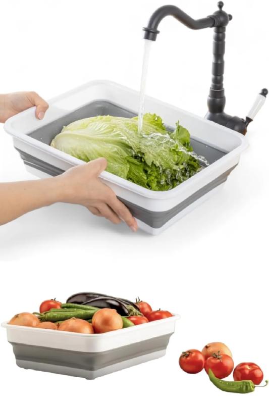 8 Litre Katlanır Badya Katlanabilir Akordion Leğen