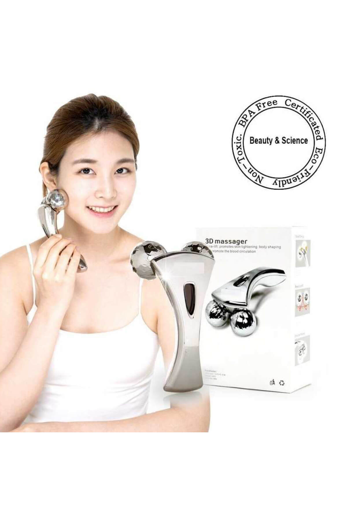 Biterse Cilt Sıkılaştırıcı Terapi Etkili 3D Masaj Aleti 3 D Massager