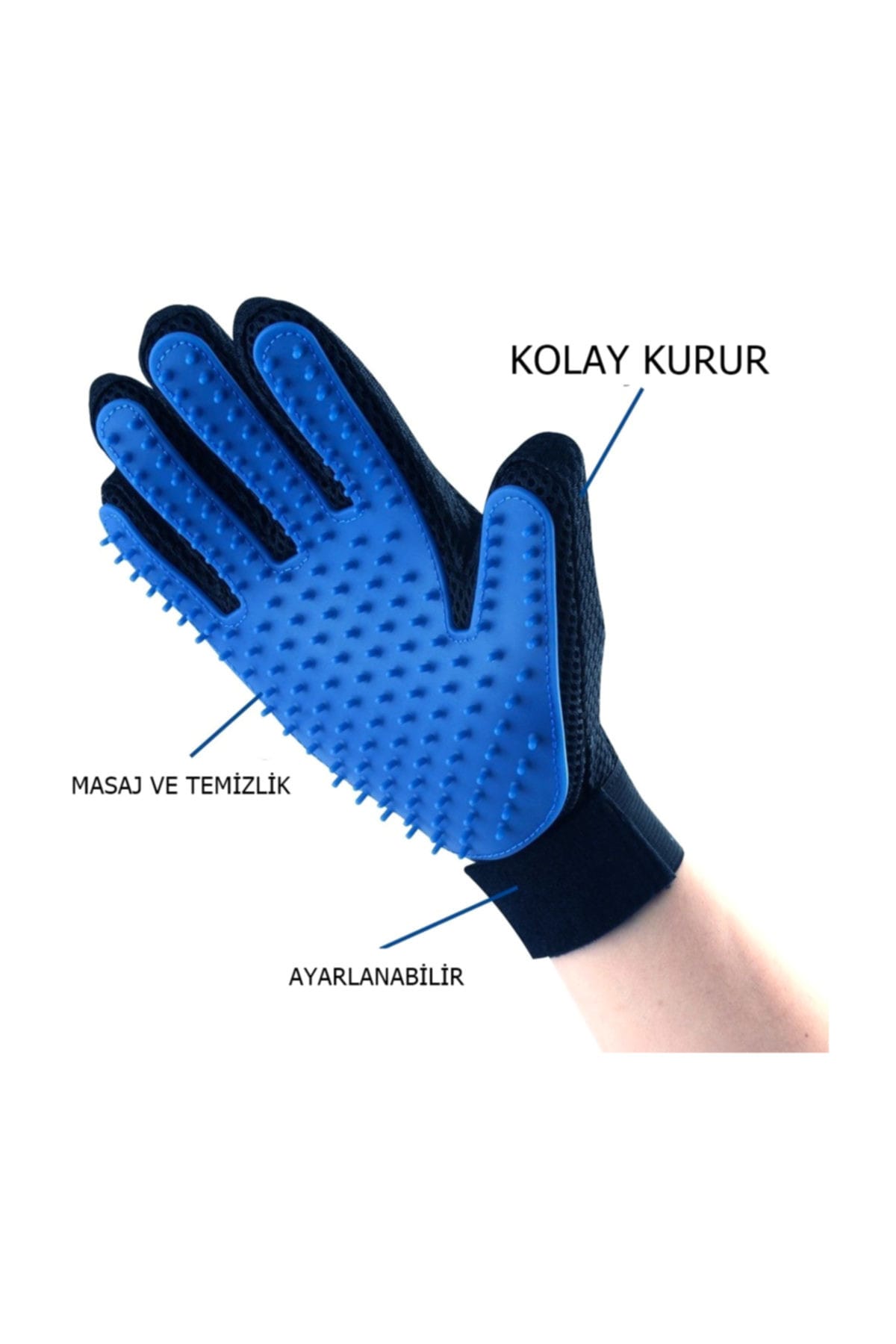 Kedi ve Köpek Tüy Toplayıcı Pratik Tarayıcı Eldiveni