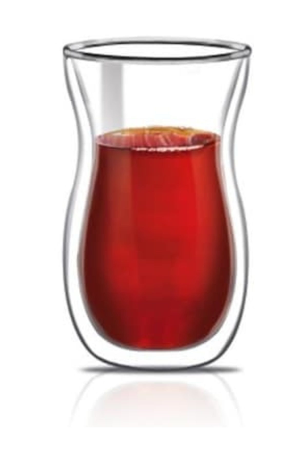 Biterse Çift Cidarlı Çift Katmanlı Çay Bardak Cidarlı Çay Bardağı 2 Li