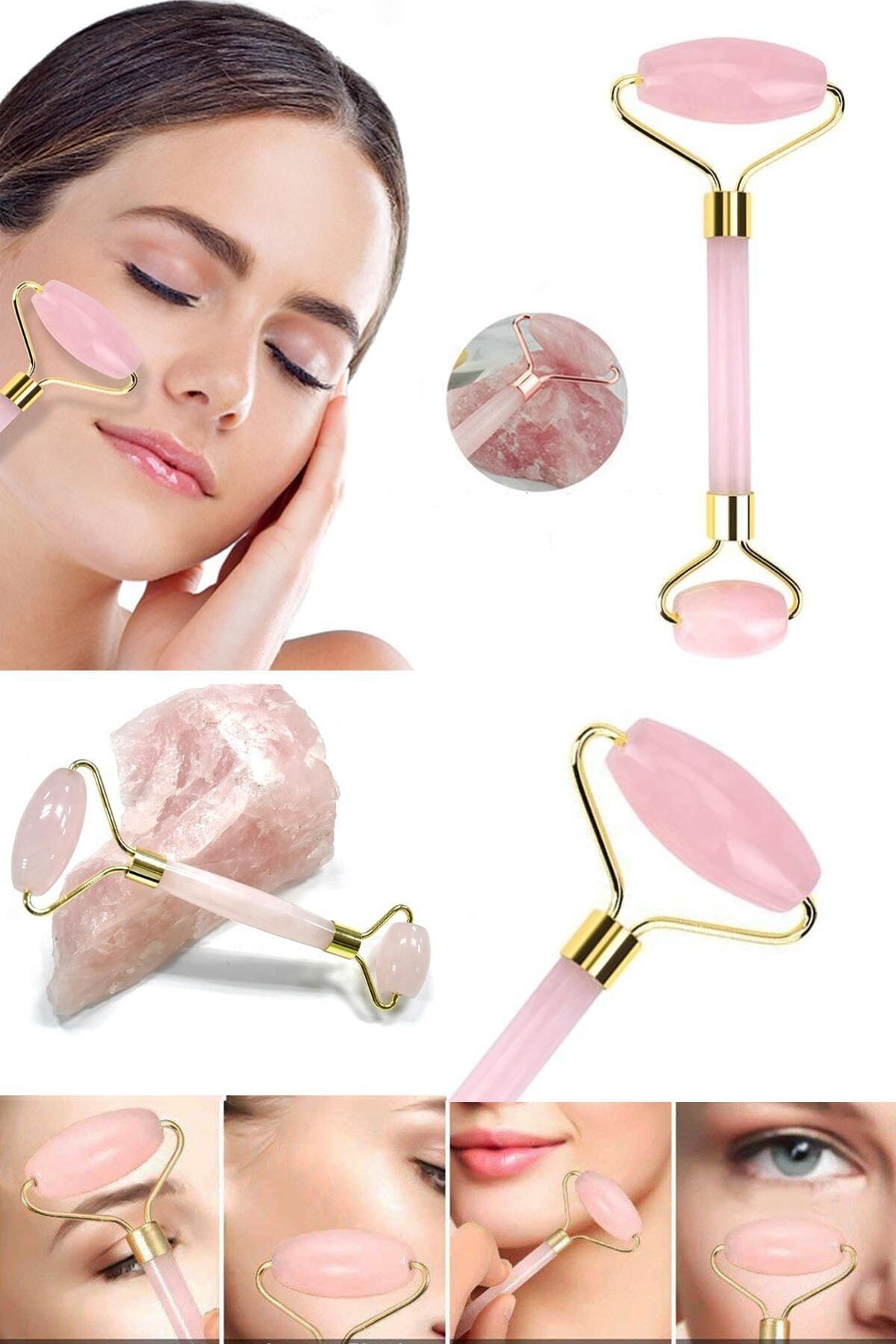 Biterse Pembe Kuvars Taşı Yaşlanma ve Kırışıklık Gidermeye Yardımcı Roller