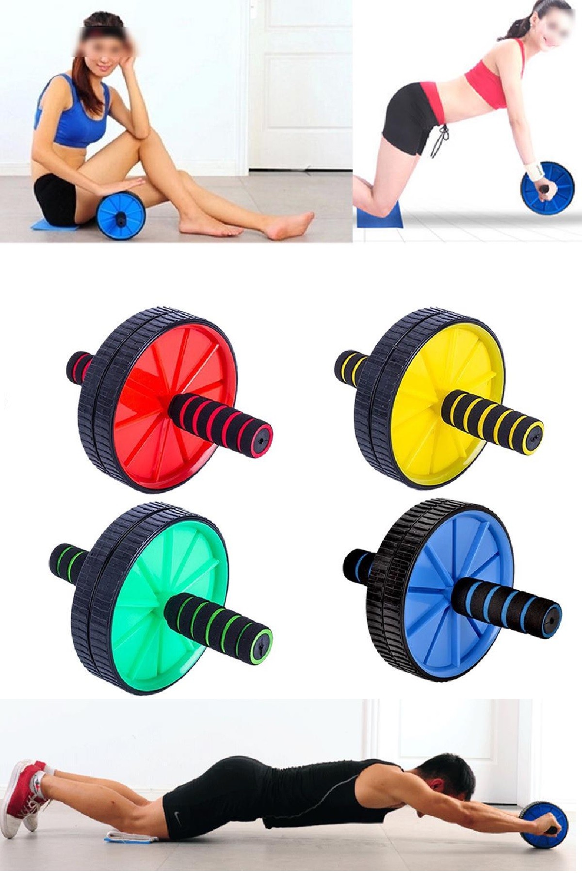 Karın Kası Geliştirici Egzersiz ve Spor Aleti Teker