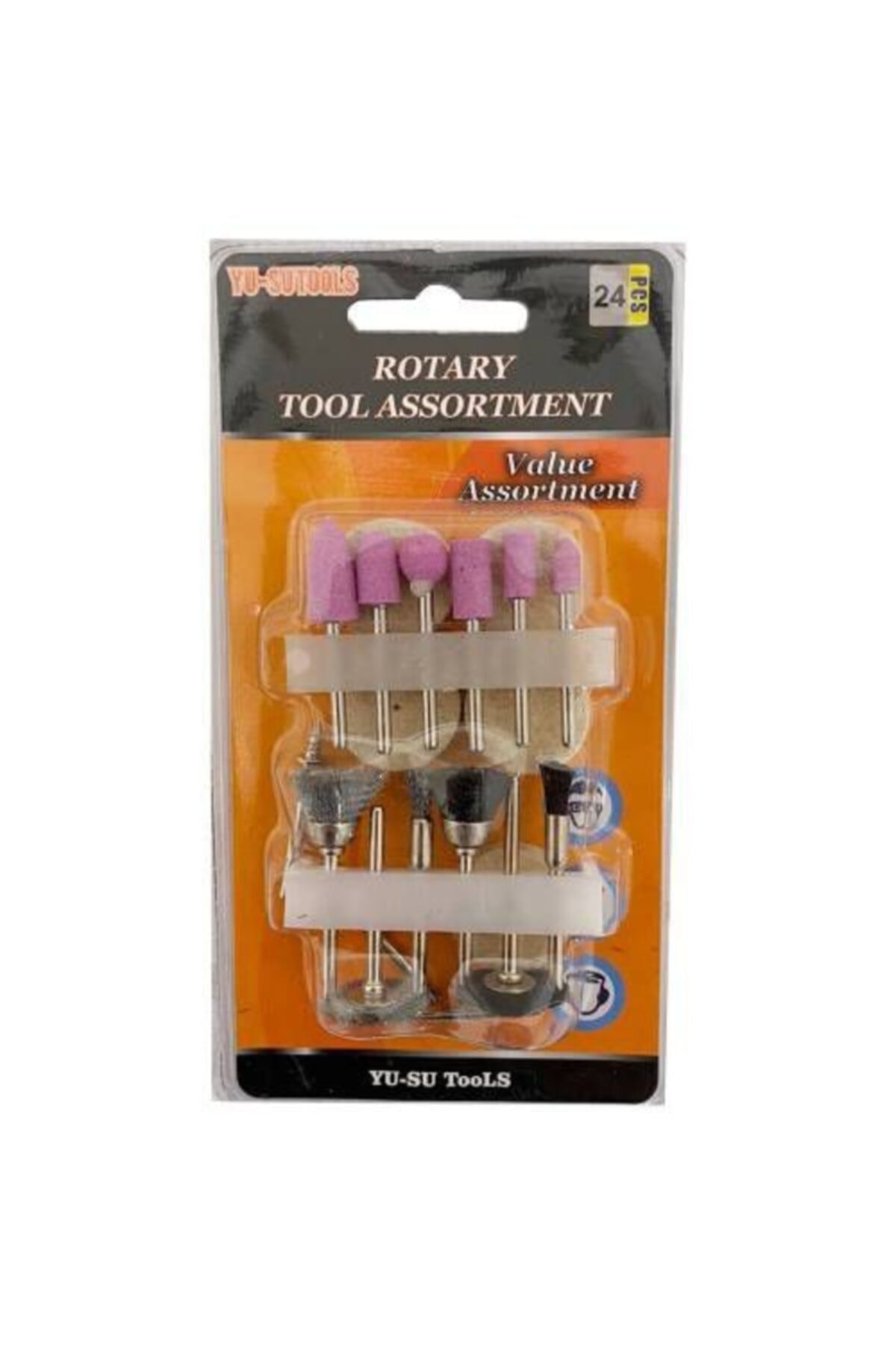 Biterse 24 Adet Mini Taşlama Zımparalama Fırçalama Seti Dremel Gravür Set