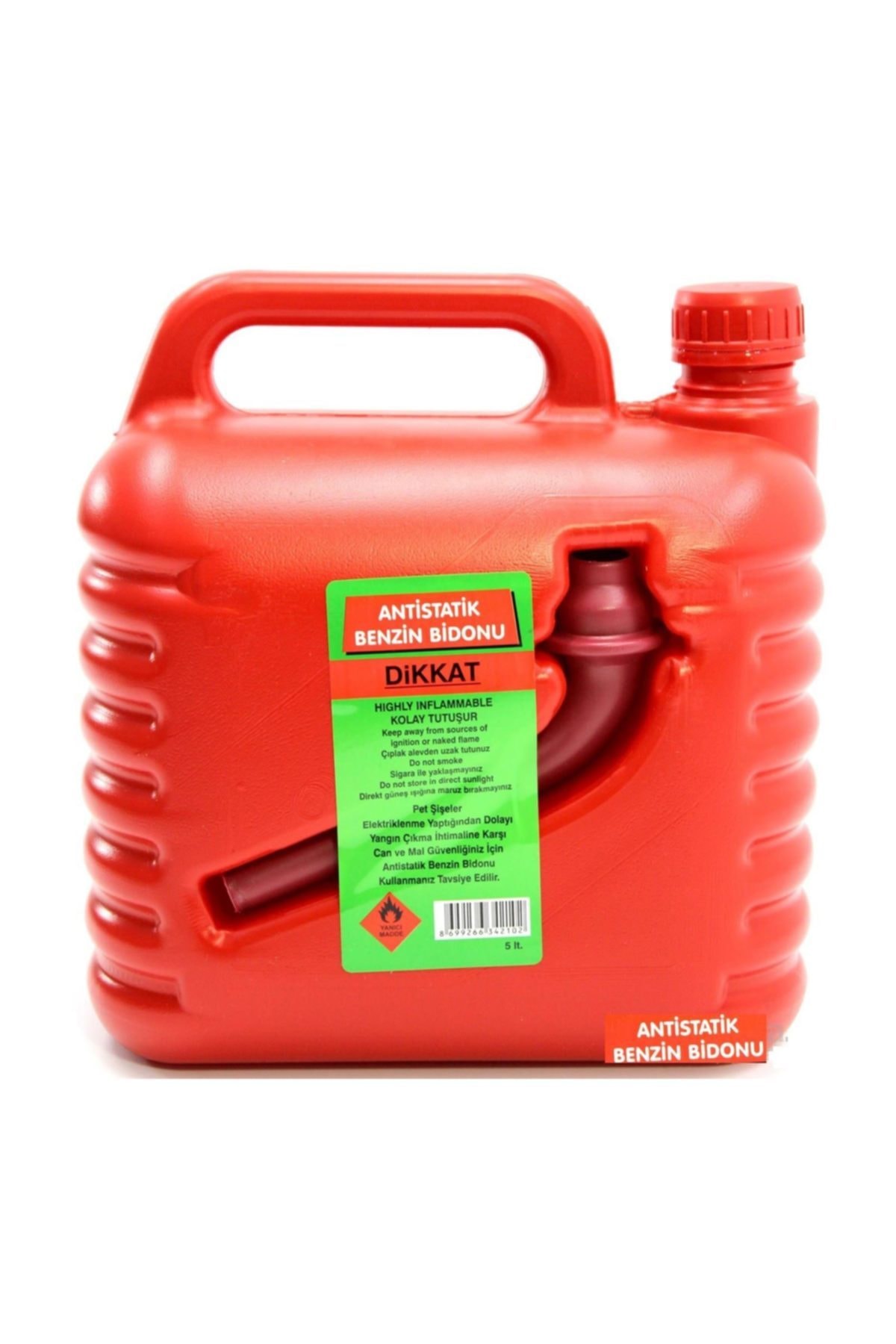 Biterse Plastik Benzin Bidonu 5 Litre Gagalı