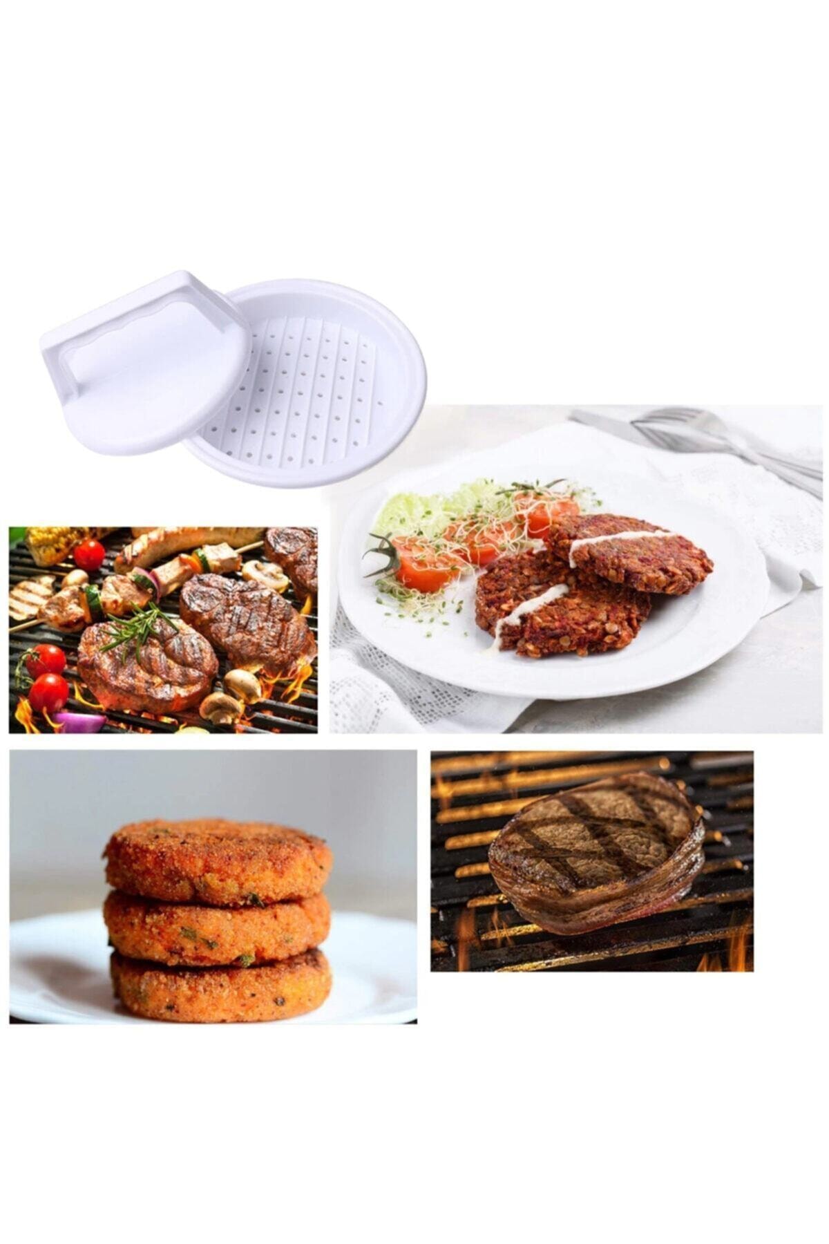 Biterse Hamburger Köfte Yapma Kalıbı, Köfte Şekillendirici Pratik Aparat