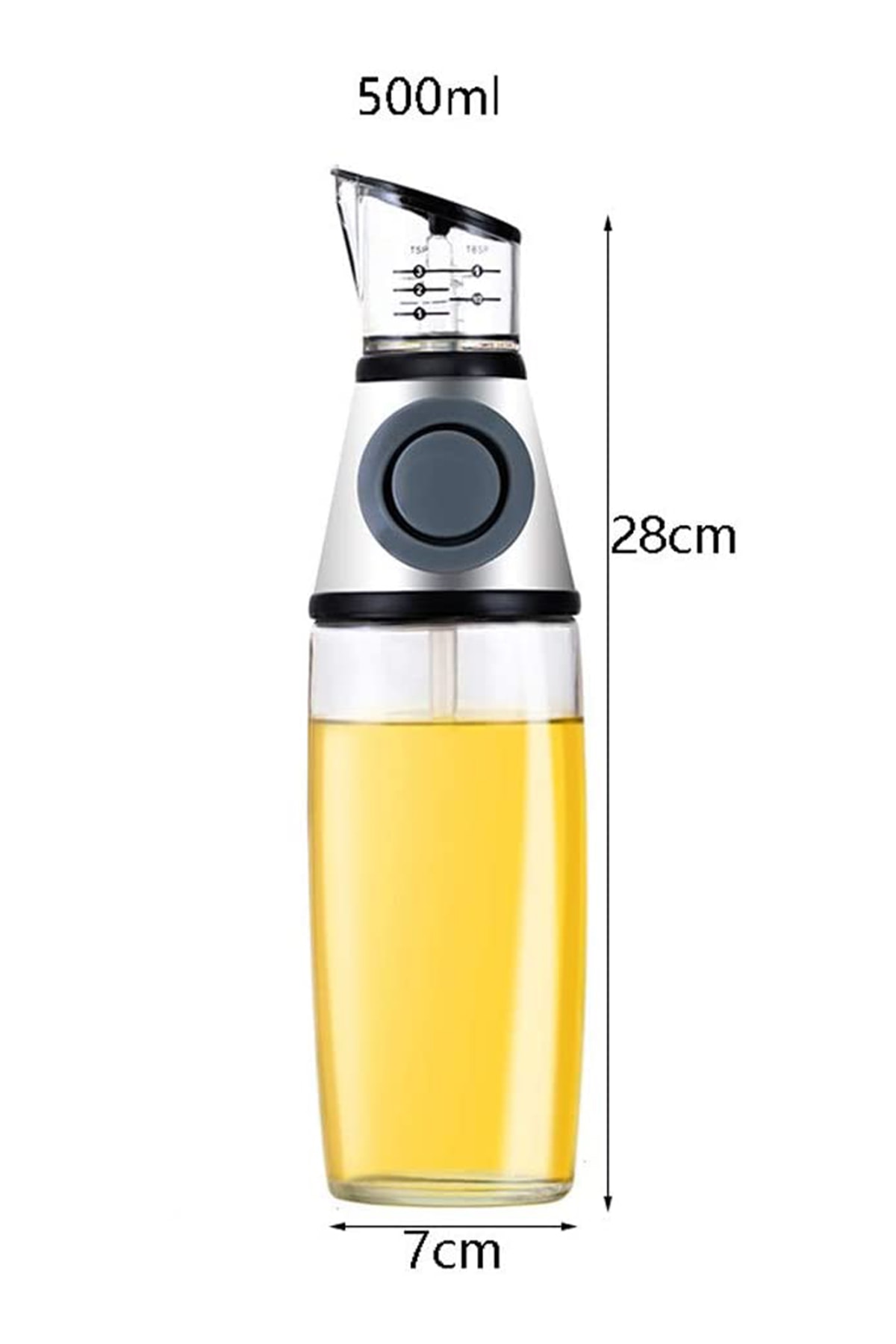 Biterse Damlatmaz Akıllı Cam Yağdanlık 500 ml 1 Adet