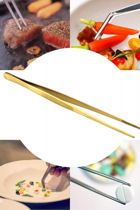 Biterse Gold Chef Cımbızı Gold Aşçı Cımbızı 30 Cm