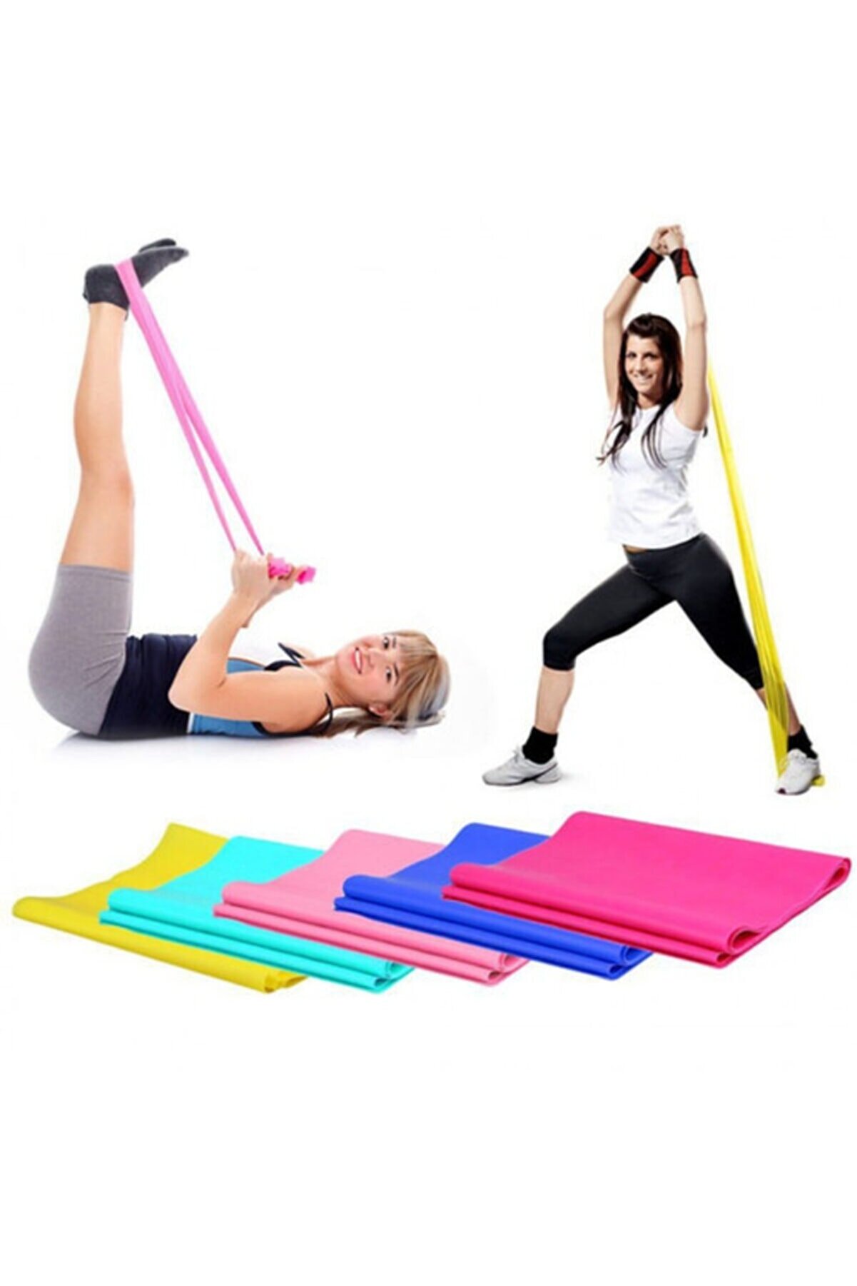 Biterse Pilates Bandı Spor Egzersiz Lastiği