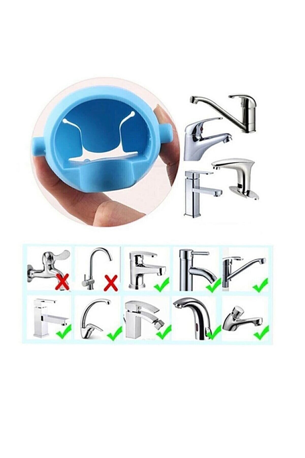 Biterse Sevimli Fil Tasarımlı Lavabo Bataryası Uzatması