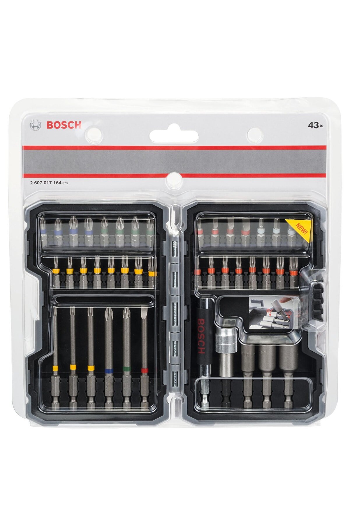 Bosch Professional 43 Parça Extra Hard Tornavida Ucu ve Lokma Anahtarı Seti Bosch Vidalama Ucu Aksesuar Seti