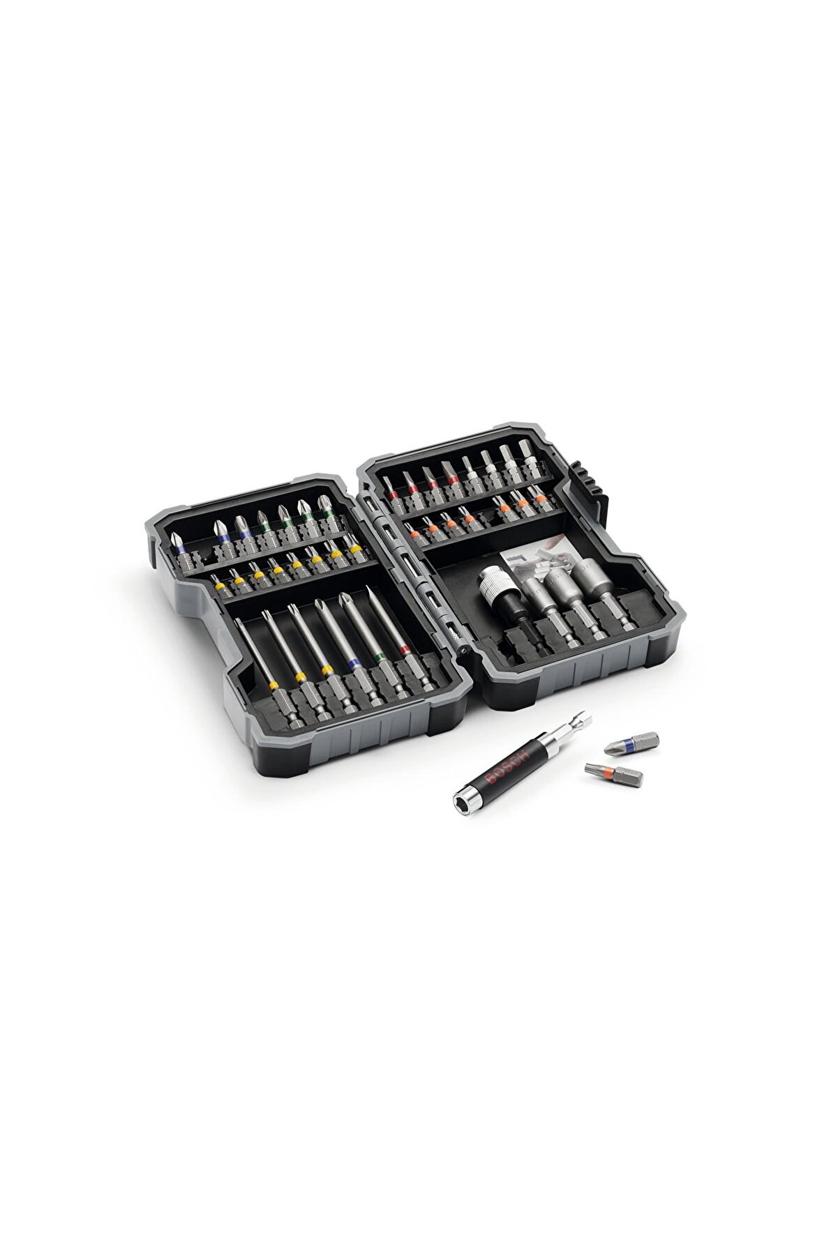 Bosch Professional 43 Parça Extra Hard Tornavida Ucu ve Lokma Anahtarı Seti Bosch Vidalama Ucu Aksesuar Seti