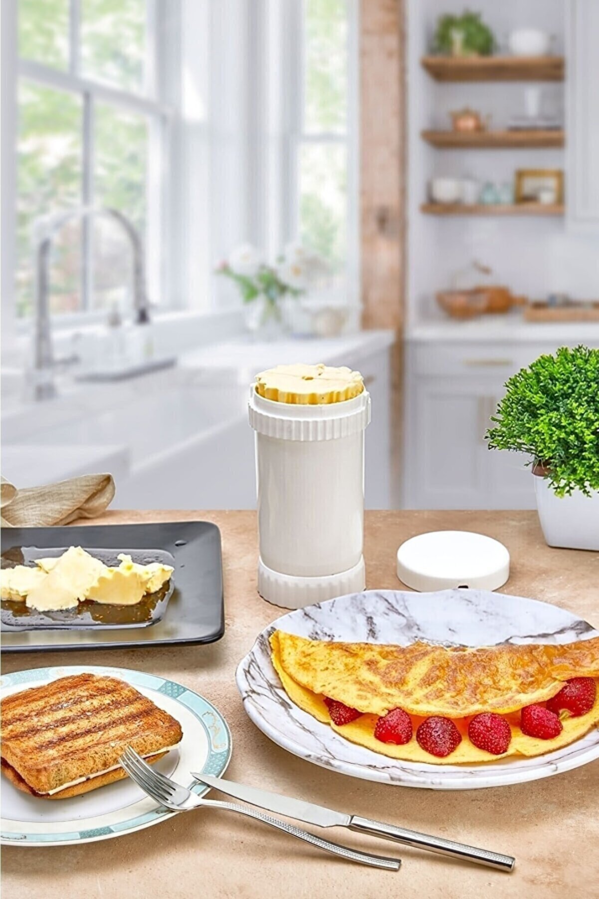 ButterCut Tereyağmatik Tereyağı Saklama Sürme Yayma ve Kesme Aparatı