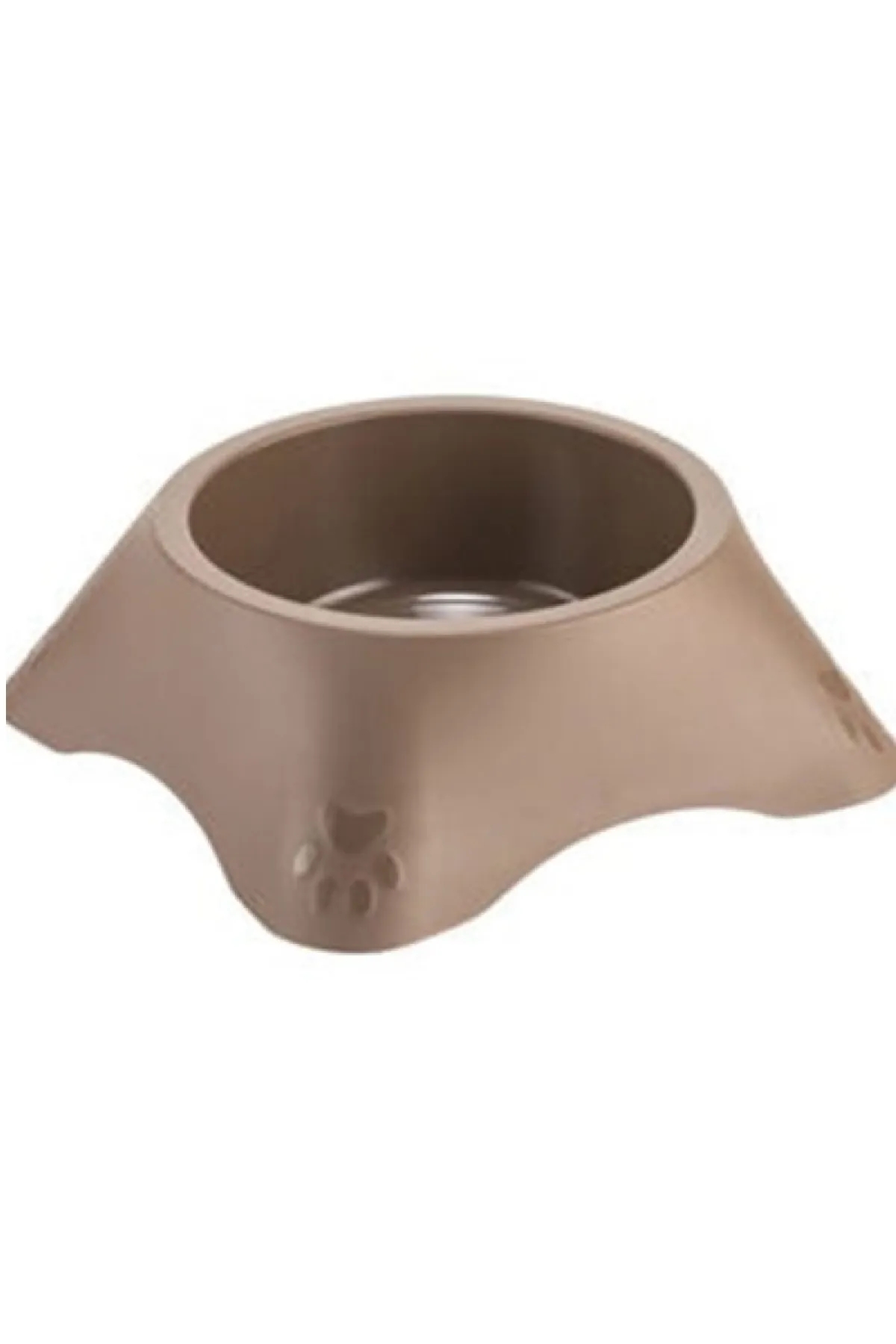 Büyük Boy Plastik Köpek Mama Kabı 1400 ML Kahverengi
