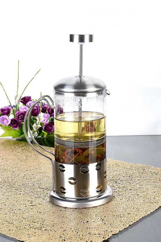 Cam Üzeri Çelik Kaplama Lüx 350Ml French Press