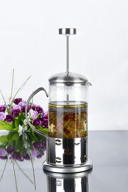 Cam Üzeri Çelik Kaplama Lüx 350Ml French Press