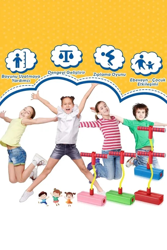Çocuklar İçin Boy Uzatıcı Eğitici Fiziksel Ve Zihinsel Spor Oyun Aleti Zıplama Oyuncağı