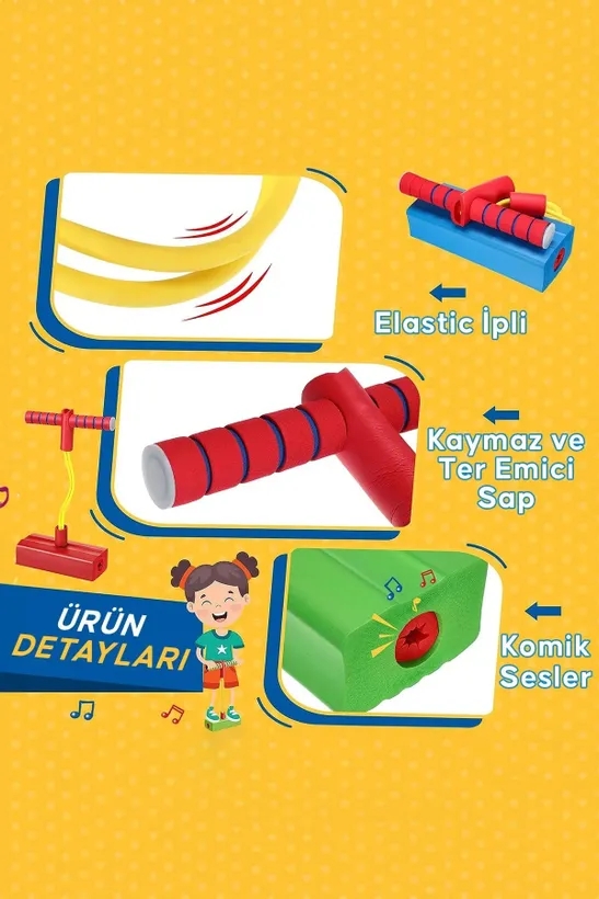 Çocuklar İçin Boy Uzatıcı Eğitici Fiziksel Ve Zihinsel Spor Oyun Aleti Zıplama Oyuncağı