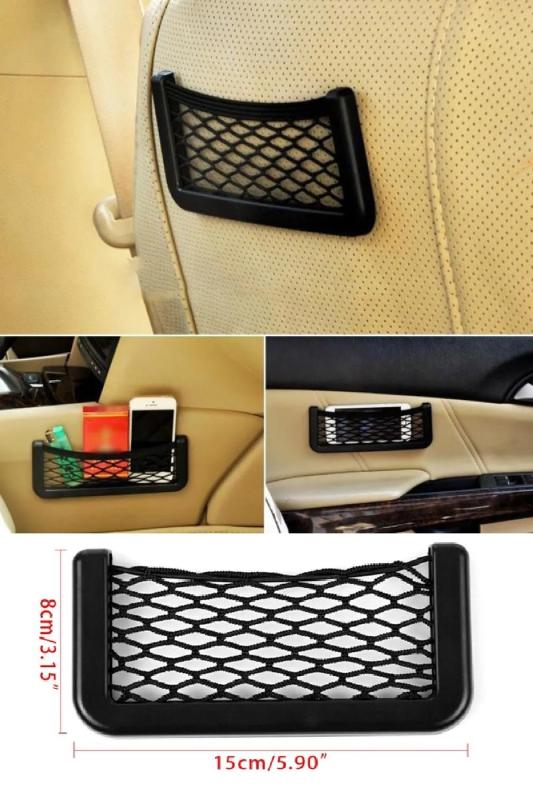 Çok Amaçlı Araç İçi Telefon Tutucu Torpidoya Yapışan File 15x8 Cm