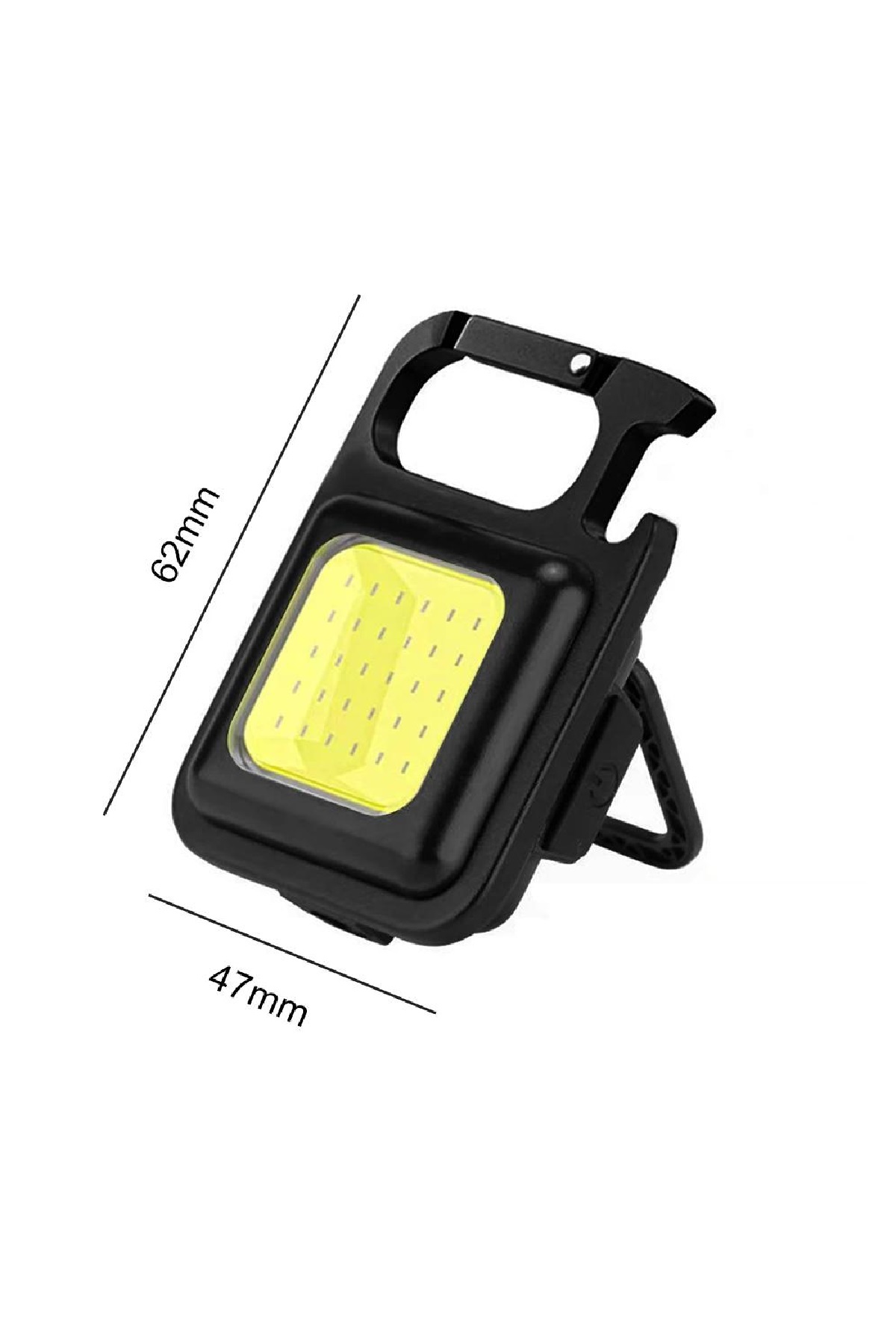 Çok Fonksiyonlu Mini Taşınabilir USB Şarjlı 30 LED El Feneri Anahtarlık Kamp Feneri Açacak