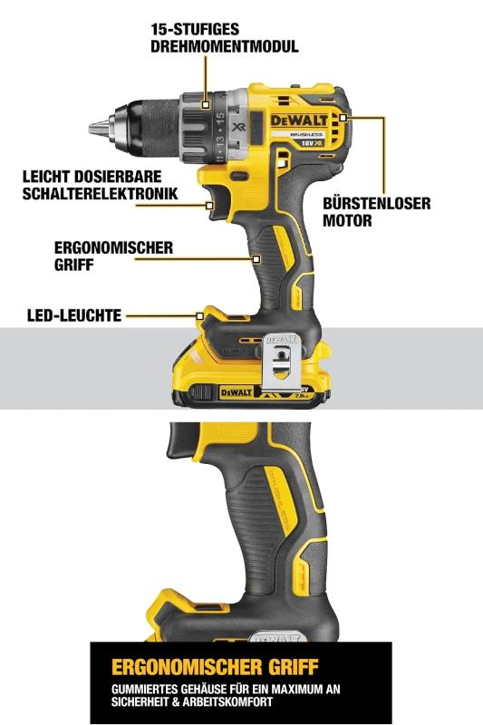 Dewalt DCD710D2 12V 2.0AH LI-ION Kömürsüz Çift Akülü Kompakt Şarjlı Matkap Vidalama Makinesi