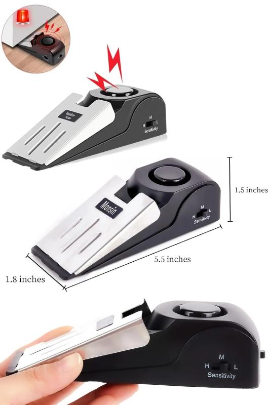 Door Stop Alarmlı 120 dB Kapı Takozu Kapı Stoperi ile Güvenliğinizi Artırın