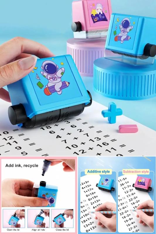 Eğitici Dört İşlem Matematik İşlem Kaşesi Toplama Alıştırma Rulosu