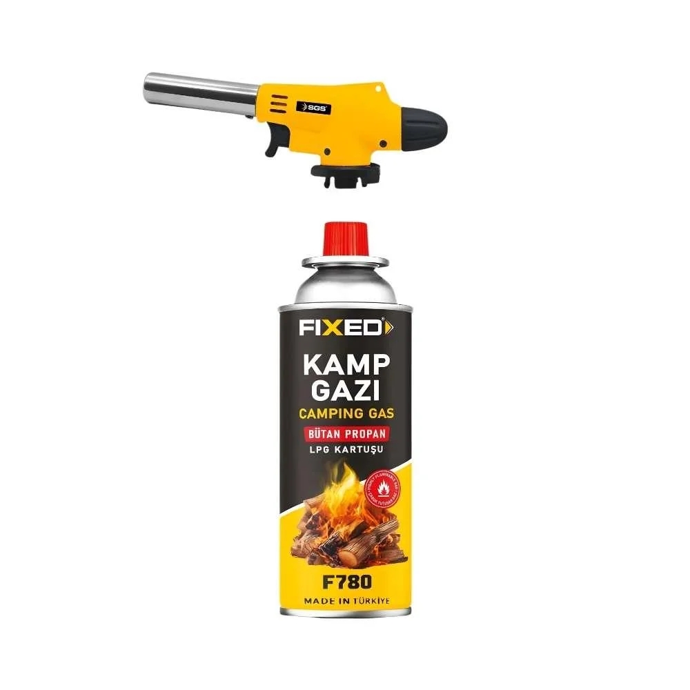 Biterse® SGS 782 Kamp Pürmüz Seti - Otomatik Ateşlemeli + Gaz Kartuşlu