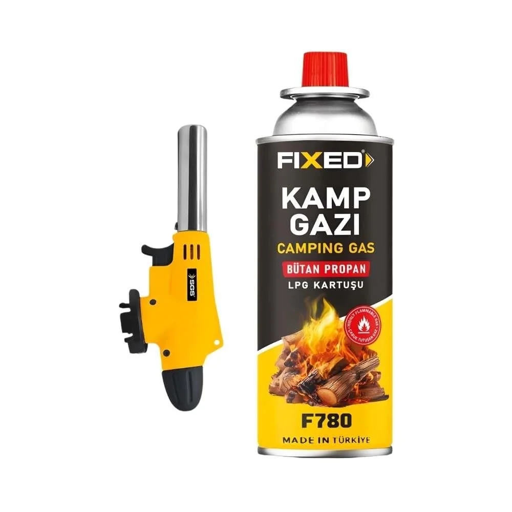 Biterse® SGS 782 Kamp Pürmüz Seti - Otomatik Ateşlemeli + Gaz Kartuşlu