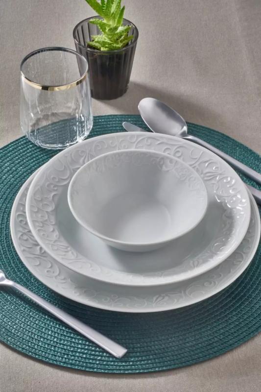 Güral Porselen Bahar Dalı 18 Parça 6 Kişilik Yemek Takımı