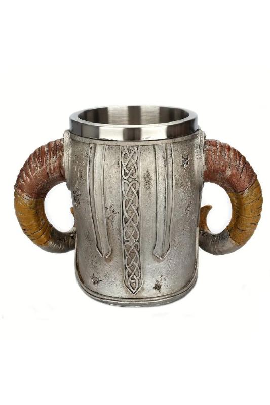 Hediyelik Viking Kuru Kafa Tasarımlı Bardak