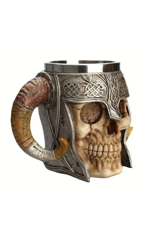 Hediyelik Viking Kuru Kafa Tasarımlı Bardak