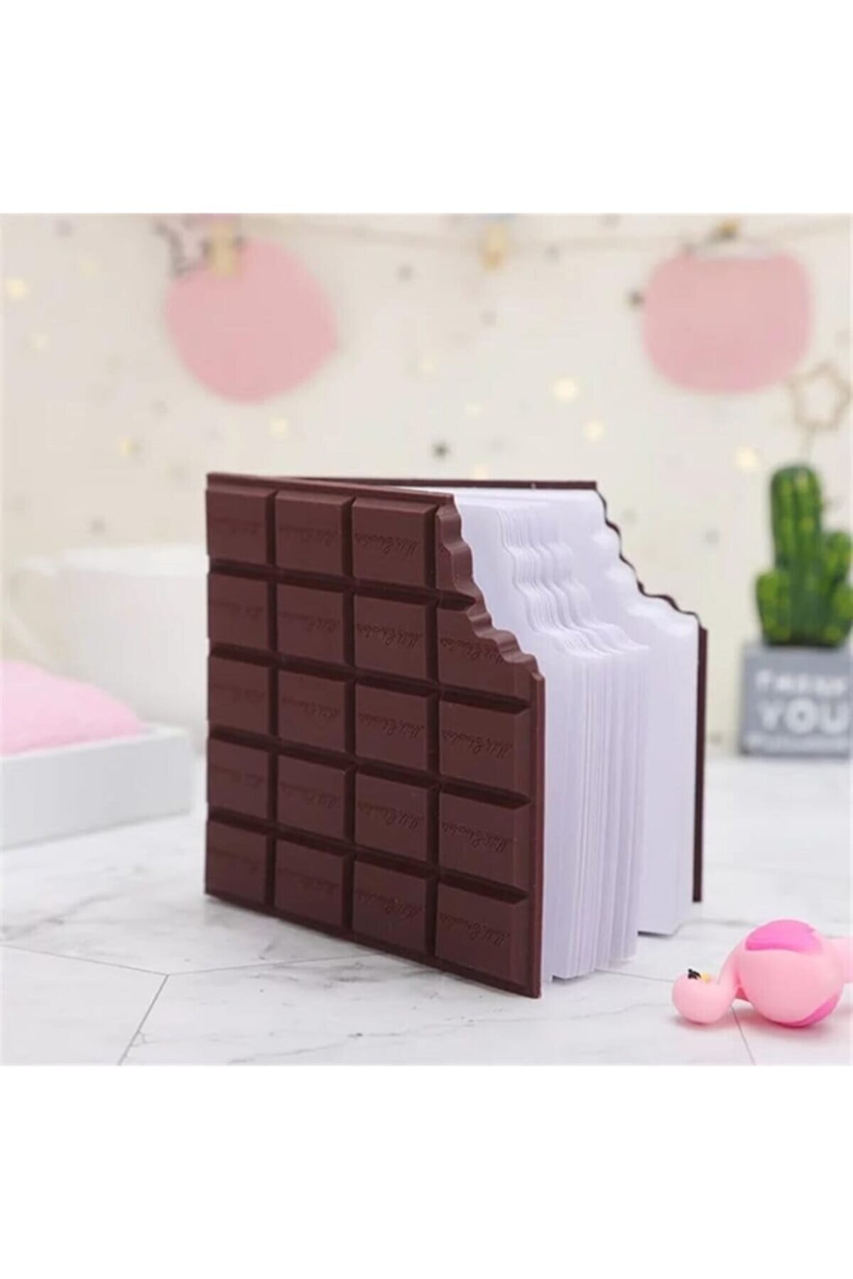 Biterse Isırılmış Çikolata Tasarımlı Kokulu Not Defteri