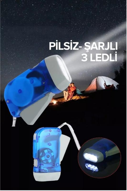 Kendinden Şarjlı Pilsiz El Feneri