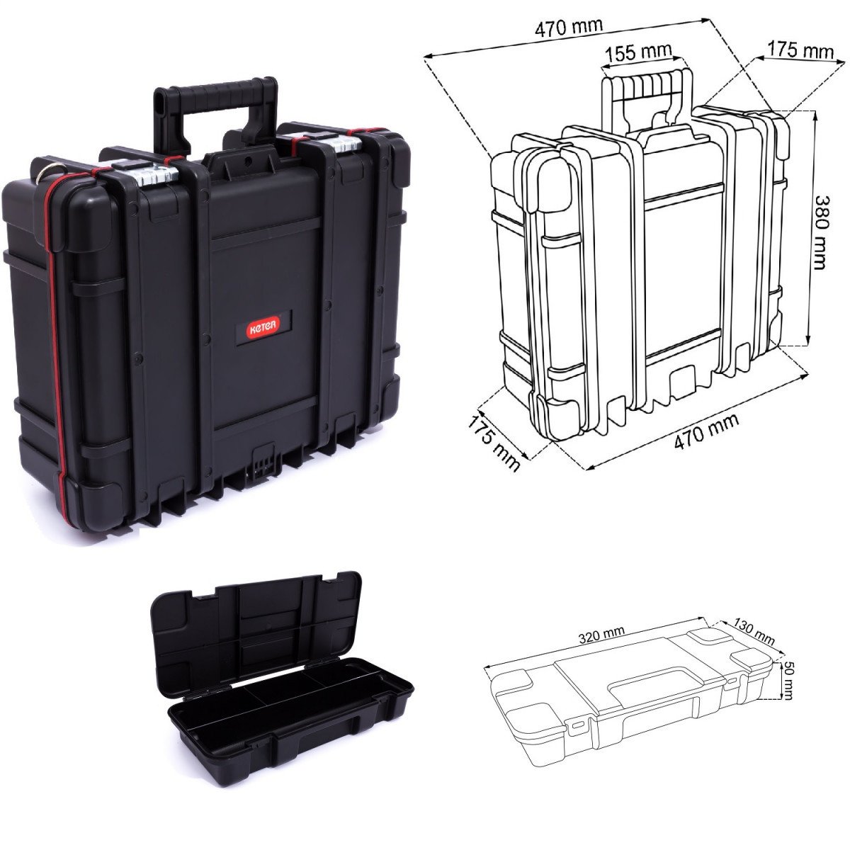 Keter Bond Tipi Teknisyen Takım Çantası Technician Case 15317198036