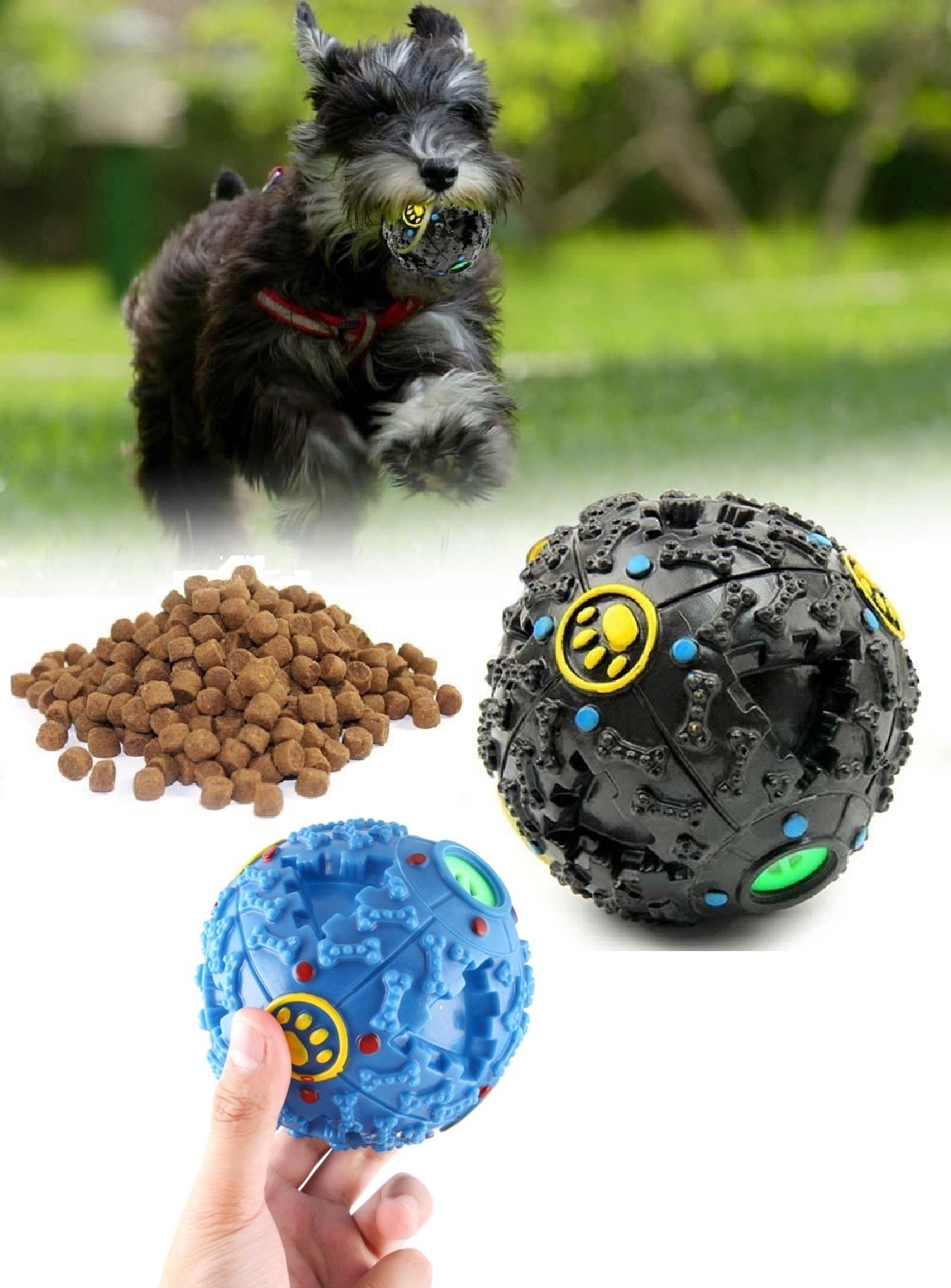 Köpekler İçin Sesli Ödül Maması Oyun Topu 7 Cm