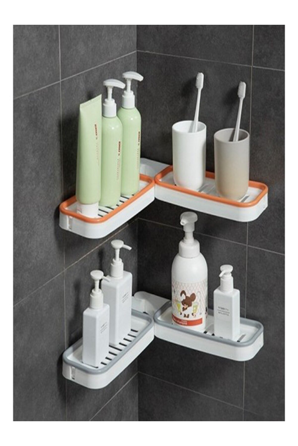 Köşe Rafı Banyo ve Mutfak Düzenleyici Katlanır Raf 33 Cm