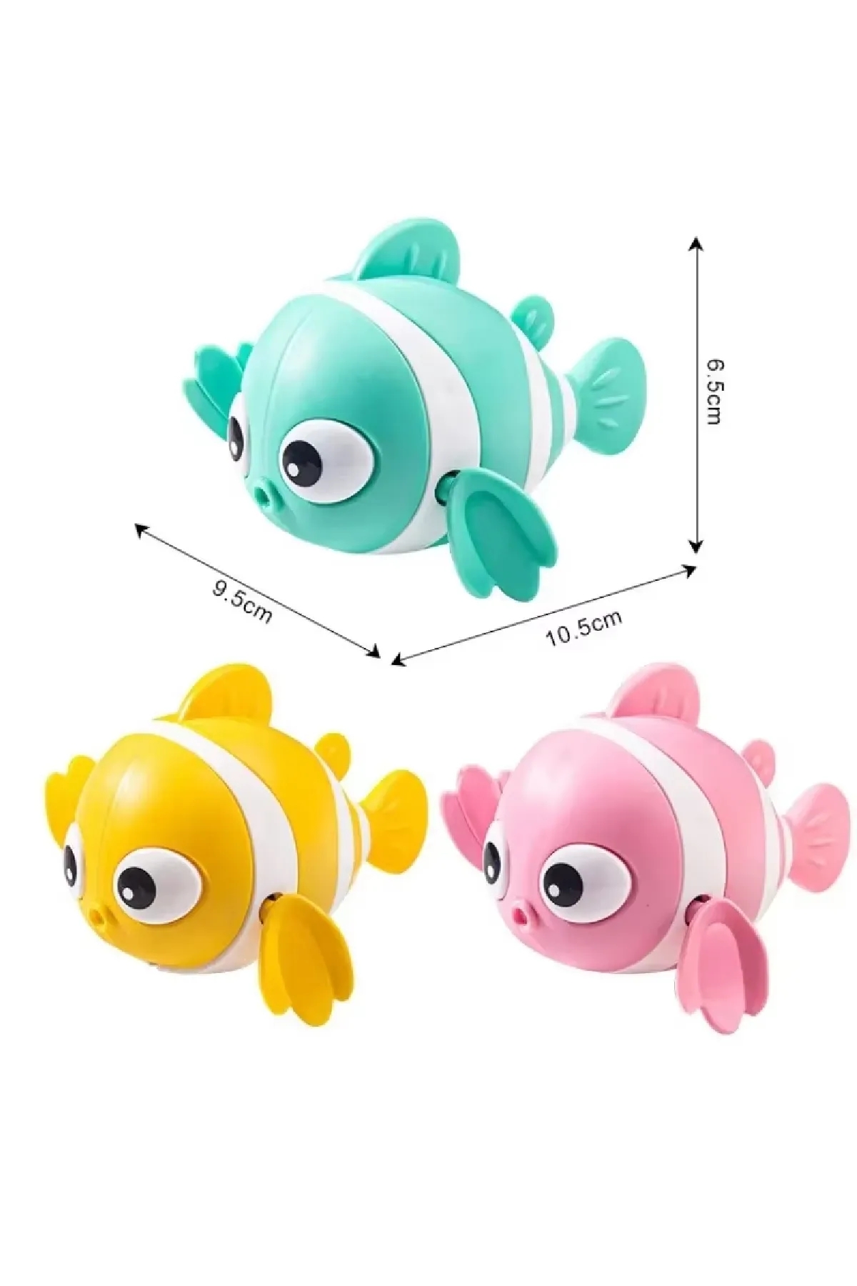 Kurmalı Balık Bebek Banyo Oyuncağı Hareketli Küvet Banyo Balığı