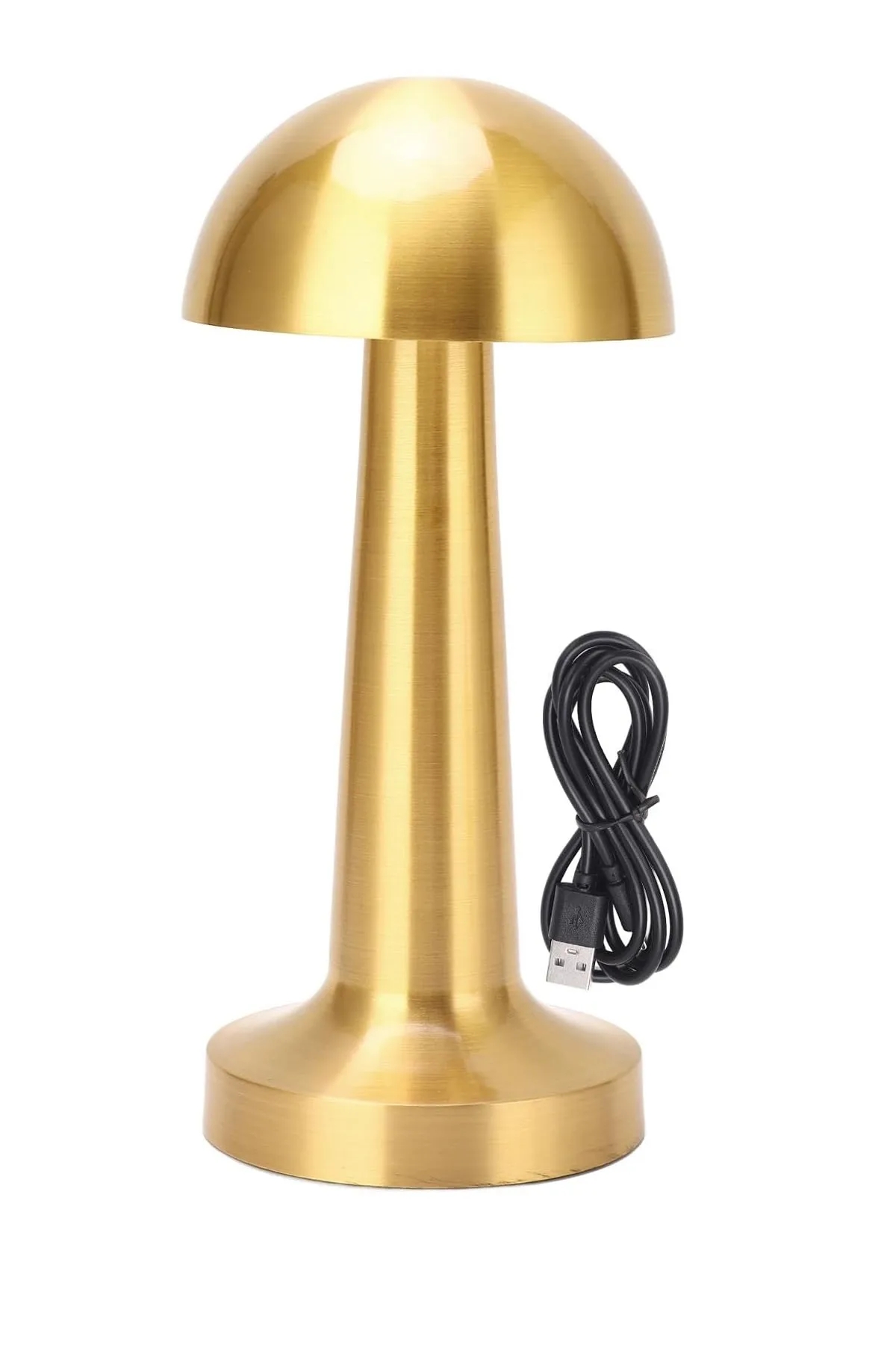 Lizbon Usb Şarjlı Dokunmatik Renk Değiştiren Masa Lambası Dekoratif GOLD Şık Masa Lambası