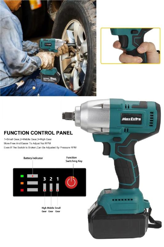 Max Extra MXP9042 20 Volt Akülü Somun Sökme