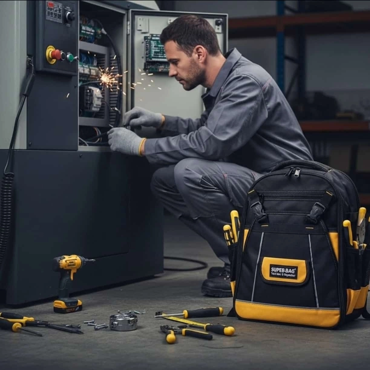 Maxtool L Boy Boş Bez Sırt Takım Çantası İmperteks Keten Çanta Super-Bag ASR-2025